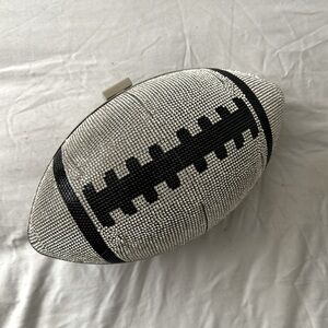 BEJEWELED FOOTBALL CLUTCH